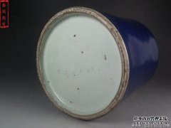 明末靛蓝搪瓷直卡夹